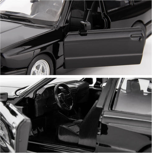 1:36 BMW M3 1987 Toy Car - Diecast Pull Back Model, Collection Kids Toy for Ages 3 and Up, Black