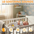 10 BEREST Rechargeable Baby Sleep Soother, White Noises of Heartbeats & Lullabies Infant Sleeping Aid with Cry Sensor