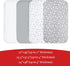 Pack 4 Pack Pack Pack and Play Sheets, Mini Crib Sheets, Stretchy n Play Playard Fitted Sheet, Compatible with Graco n