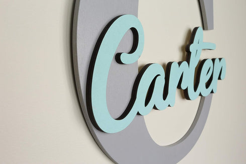 Personalized Wooden Name Sign for Nursery Decor