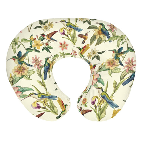 Vintage Hummingbirds Tropical Floral Baby Nursing Pillow Covers for Boy Girl Spring