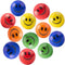 Akusety Neon Colored Smile Funny Face Stress Balls, Bulk Pack of 12 Relaxable 2.5" Toys