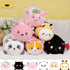 AIXINI 15.7” Cute Panda Plush Pillow, Bamboo Stuffed Animal, Soft Kawaii Toy Gifts for Kids