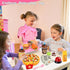 Playsets Set 60 Playset Playset Playset 3+ Restaurant for Kids - Waitress Role Play Costume for Girls, Pieces Food