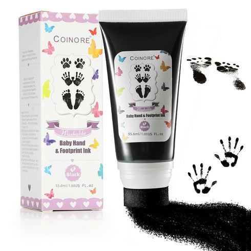 coinore Baby Hand and Footprint Kit - Toddler Skin-Safe Keepsake Maker for Newborn