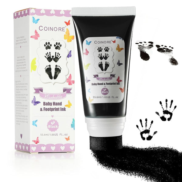 coinore Baby Hand and Footprint Kit - Toddler Skin-Safe Keepsake Maker for Newborn