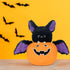 My OLi Plush Pumpkins Stuffed Bat Plush Toy, Removable Bat, Glow in The Dark, Gifts for Kids, Baby Toddler