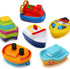 6 Pack Bath Toys Light Up Boat Floating Rubber Set, Color Changing Flashing Light for Baby Infant Toddler Kid