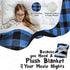 Ultra Soft Sherpa Fleece Plaid Baby Blanket, Cozy Plush Throw Blanket for Kids, Reversible Plaid, Washable