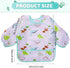Pack Tarpop Long Sleeve Bibs Infant Smocks Multi Waterproof Soft Sleeved Bibs for Babies Toddler Eating Feeding