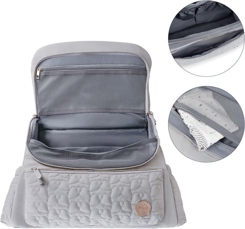 Backpack Backpack Lmbabter Diaper Bag Convertible Messenger Bag Travel Maternity Bags Stylish Baby Bag with Changing