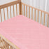 2 Pack 38" 24" Mini Crib Mattress Protector Sheets Fitted Waterproof Mini Crib Mattress Protector Pad Cover Pink