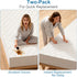 VOPHIA 2Pack 52X28 52X28inch) Waterproof Crib Mattress Protector,Cotton Fitted Crib Sheets Crib Mattress Protector