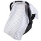 Hudson Baby Unisex Baby Reversible Car Seat and Stroller Canopy, Gray Gingham,