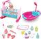 RedCrab 12" Baby Doll Bath and Bed Play Set - 2-in-1 Shaker with Shower Spray & 25pcs Accessories for Girls 3+