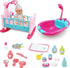 RedCrab 12" Baby Doll Bath and Bed Play Set - 2-in-1 Shaker with Shower Spray & 25pcs Accessories for Girls 3+