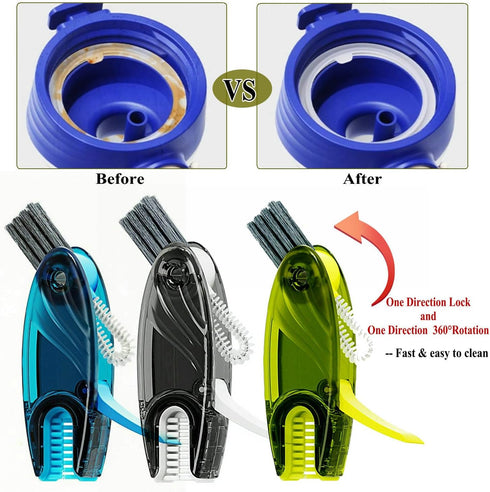4 1 Set in Cup Lid Cleaning Brush Multifunctional Bottle Brush Cleaner Tiny Bottle Cup Lid Brush Straw Cleaner Tools