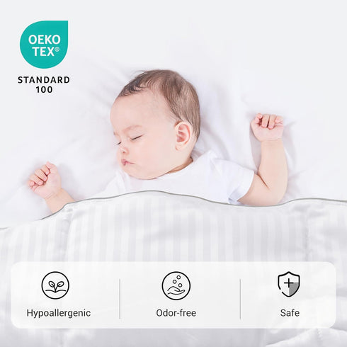 39x47 ZPECC Toddler Down Alternative Comforter, Hypoallergenic Baby Blanket Quilt, Soft Breathable Lightweight All