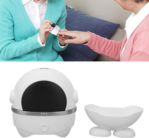 Glomora Trimmer Trimmer Electric Nail Clipper,Smart Automatic Safe Baby Nail with Nail File LED Light Electric Nail