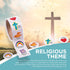 Fun Express Christian Symbols Smiles Roll Sticker, Stationery Stickers - 1 Piece