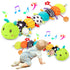 CAHILON Baby Sensory Toys 0-6 6-12 Months, Musical Plush Animal Stuffed Caterpillar with