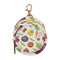 PYBUG Vegetables Round Pacifier Storage Case, Polyester & TPU Lined with Hook Buckle,