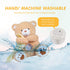BEREST Baby Sleep Soother Bear, Mom's Heartbeat & Lullabies White Noise Machine, Nursery Decor Night Light Projector