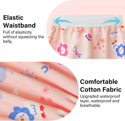 Waterproof Diaper Pants for Baby Kids, Absorbent Toddler Potty Training Soft & Comfortable Pants Boys and Girls Use