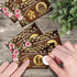 50 Pack Housewarming Scratch Off Game - Wood Grain Key Scratch Card for Rustic New Home Party