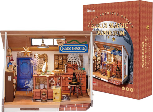 Rolife DIY Miniature Dollhouse Room Kit - Magic Potion Store Diorama Kit DIY Crafts Hobbies for Women/Men Gifts