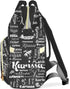 YallLocoMo Backpack Personalized Diaper Bag Name Dragon Name Lettering Monogram Grey Large Capacity Nappy Bag: Designed