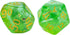 Gate Keeper Games and Dice: Inclusion Dice Goblin - 7pc Set, Transparent Green, Goblin Head Inclusion for Role Playing