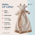 Bearington Lil' Lofty 18 Inch Giraffe Loveys for Babies - Security Blanket for Babies - Lovies for Babies Security Blanket with Stuffed Animal by Bearington Collection