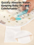 6 Pack, 100% TILLYOU Waterproof Changing Pad Liners Cotton Reusable Cloth Diaper Liners, Pet