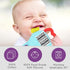 Gummee 6 Glove Baby Teething Mitten Months + Premium Quality Detachable Teether Ring and Travel Bag - Turquoise