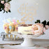 LINGTEER Happy 28th Birthday Gold Rhinestone Cake Topper - Cheers to 28th Birthday Anniversary Party Centerpieces