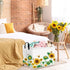 FXOCSHE FXOLCSHE Rectangular Sunflower basket,Waterproof Canvas kids Laundry Nursery Hamper,Storage Baskets