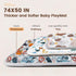 74" 50 Fshibila Baby Play Mat for Playpen, Baby Playmat for Floor, Thick Ultra Soft Play Mat for Babies and Toddlers