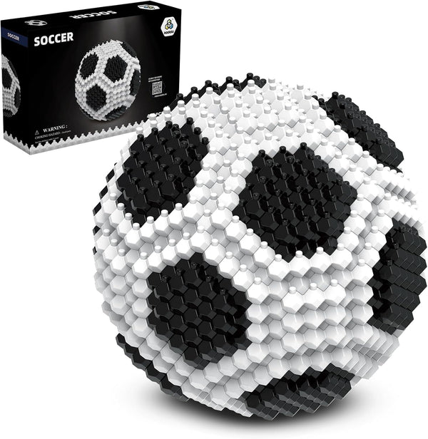 KADELE Soccer Building Block Set, Adults challenging STEM Block Decorations, Miniature 3D