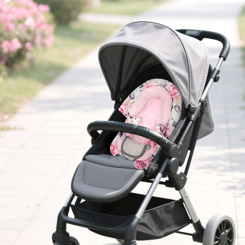 2 1 Baby Car Seat Head Body Support & Strap Covers, in Infant Car Seat Insert, Reversible Soft Breathable Newborn