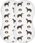 1 Pack vvfelixl Burp Cloths Bernedoodle Dog for Baby Boy Girls Baby Washcloths Burp Rags