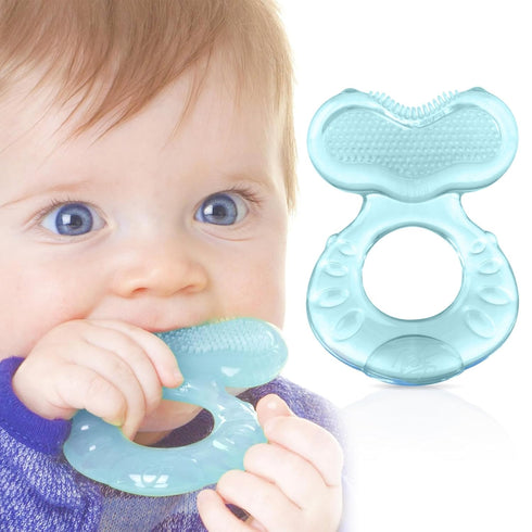 Nuby Silicone Teether with Hygienic Case - Colors Vary