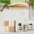 RattanView 4 Pcs Woodland Wild Nursery Wood Decor Nursery Wood Shelf Blocks for Bedroom Playroom Gifts Wild Sign