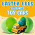 ZenBombs 12 3 Easter Eggs with Cars Inside - PCS Prefilled Easter Eggs with Pull-Back Toy Cars - Kids Easter Basket