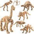 24pcs Dinosaur Fossil Skeletons, 3.7 Inch Assorted Figures for Educational Science Play and Party Decorations