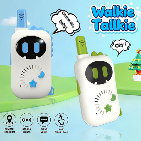 2 Robot Children's walkie-talkies, Cartoon mini Design Exclusive walkie-talkies, Suitable Toys for Boys and Girls