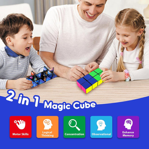 Luaxkpi 6-12 6 7 8 9 10 8-12 10-12 Toys for Boys Age Birthday Gifts for Year Old Boy Girls, Fidget Toys Infinity Cubes