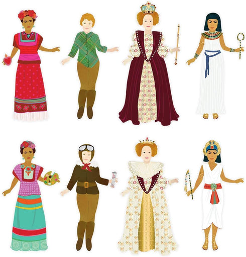 Mudpuppy Girl Power! Small Magnetic Figures for Creative Play