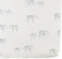 Pehr Crib Sheet, Follow Me Elephant | Breathable Brushed Organic Cotton for