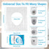 RAINFLOW Packing Adults,60 Pack Disposable Toilet Seat Cover - Plastic Toilet Seat Covers Waterproof Non-Slip